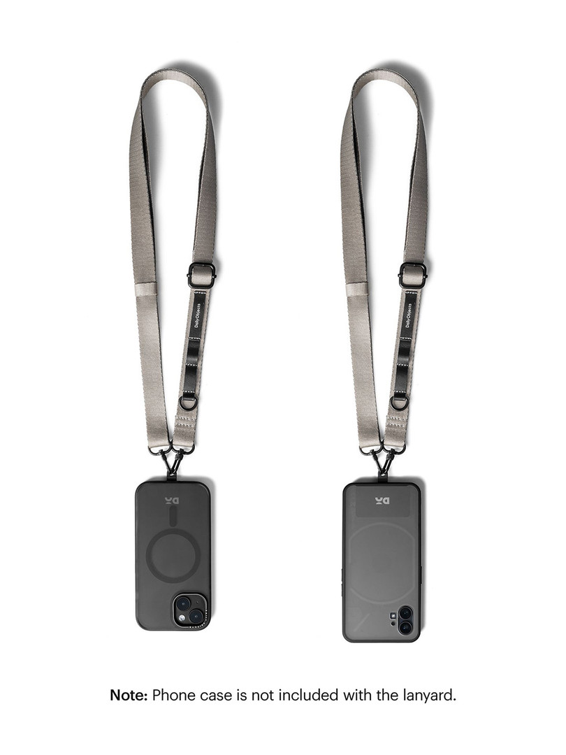 DailyObjects Grey Crossbody Utility Phone Lanyard - Strap Mobile Accessories